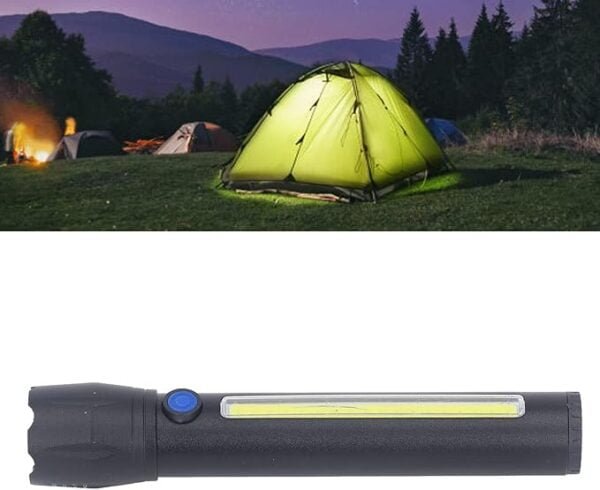 Mini Linterna LED Recargable Luz Zoom Largo Alcance - Image 4