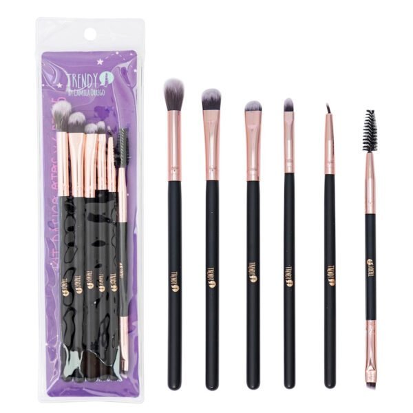 Kit Brocha Trendy Ojos x 6 Generica
