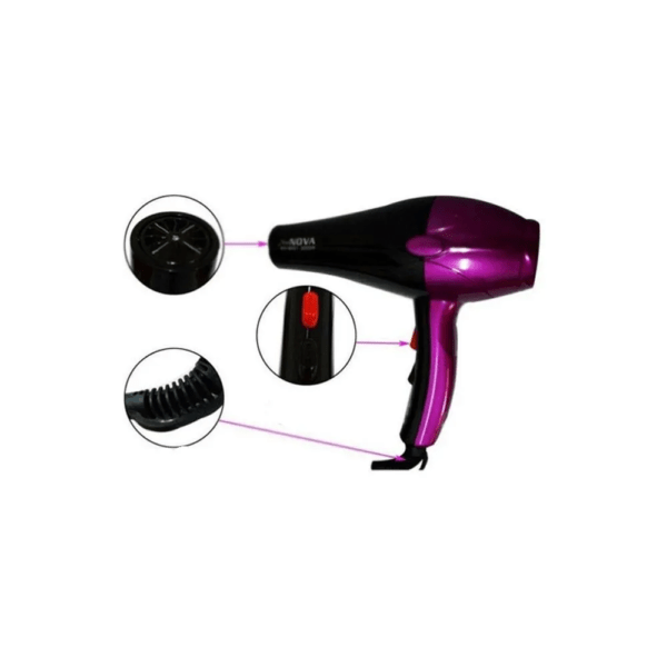 Secador De Cabello Nova NV-9103 Violeta - Image 3